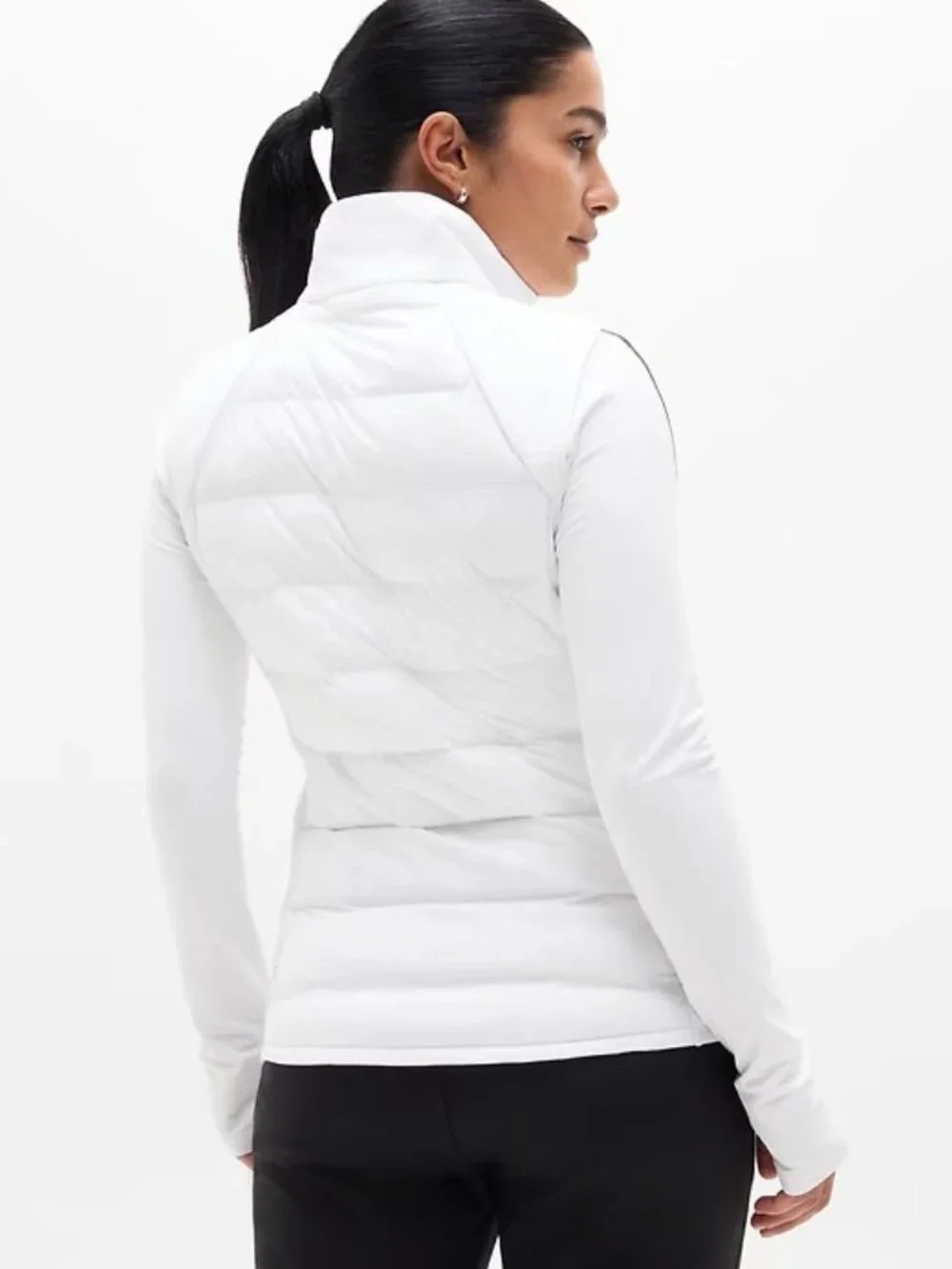 New Athleta S Inlet Apex VEST  2.0 Bright White Small Regular Primaloft